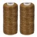 uxcell кожа швейная нить 55 ярд 150D/1mm полиэстер воск код рука .. для золотой Brown 2 штук входит 