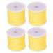 uxcell 4 шт нейлон бисер нить .. шнур 0.8mm 50 ярд сборник комплект нейлоновый craft атлас шнур браслет колье комплект . шнур желтый 