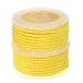 uxcell нейлон нить лен шнурок бисер код 3mm супер мощный с вязкой нейлон ювелирные изделия сборный DIY craft для 4M желтый 2 шт 