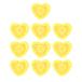 CAPASTEC 10 шт. Heart форма. плетеный выше like patch, Rav Heart плетеный выше like,DIY костюм ремонт DIY craft оборудование орнамент для, желтый 