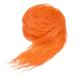 M METERXITY pre cut осуществлен искусственный мех ткань полоса DIY craft Рождество для 59x2"[ orange ]