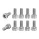 M METERXITY 10 шт упаковка. гнездо head колпак болт M6x12mm 1mm pitch кнопка head гнездо болт 304 нержавеющая сталь hek