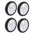 uxcell колесо пластиковый черный шина 155mm диаметр 8x25mm 4 штук входит 