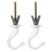uxcellswag крюк комплект белый отделка растения висячий изоляция крюк 2 комплект 
