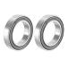 uxcell Deep Groove Ball Bearing 6802-2RS Double Sealed, 15mmx24mmx5mm 2Pcs