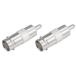 uxcell BNC-RCA�R�l�N�^ BNC���X-RCA�I�X�A�_�v�^ �����P�[�u���R�l�N�^ CCTV�h�ƃJ�����p 2��