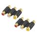 uxcell RCA���ץ顼 RCA�ȥ�ץ�᥹�����ץ��� RCA 3�᥹ 3�᥹ ���å� 2������