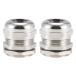 uxcell PG21 кабель Grand 13 mm-18mm тросик дыра водонепроницаемый металл joint шайба имеется настройка возможный замковая гайка 2 штук входит 