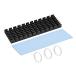 uxcell M.2 heat sink cooling fins radiator fins aluminium 70x22x6mm slot design black 2280 SSD for 