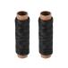 uxcell кожа швейная нить 33 ярд 150D/1mm полиэстер воск нить код Flat s красный craft DIY ( черный,2 шт )