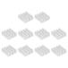 uxcell aluminium теплоотвод радиатор MOS IC chip для 14x14x6mm серебряный цветный 10 штук входит 