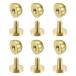 uxcell раунд stud заклепка кошелек ручная сумочка пара. коготь solid латунь работа с кожей DIY 10x6 mm 6 штук входит 