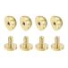 uxcell раунд stud заклепка кошелек ручная сумочка пара. коготь solid латунь работа с кожей DIY 12x7 mm 4 штук входит 