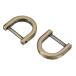 uxcell U знак type D кольцо шланг колодка пряжка резьбовой пряжка DIY для цинк сплав 15mm свет bronze 4 штук входит 