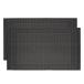 uxcell коврик под приборы стол коврик PVC омыватель bru ткань коврик под приборы темно-серый 450x300 mm 2 шт 