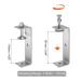 uxcell �X�e�����X�|C�N�����v ���C�h�W���[�J�����t�� �؍H �n�� ���z �ƒ� �}�E���g�p 160 mm �֘A�摜3