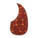 uxcell acoustic guitar pick guard 104 cm self cohesion right profit . acoustic electric guitar parts drop of water form Brown 