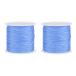 uxcell nylon code DIY satin -stroke ring craft wire. making plastic spool attaching 45m Sky blue 2 volume 