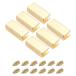 uxcell ремень пряжка end chip цинк сплав молния зажим ремешок наконечник кожа шитье оборудование орнамент DIY 19mm Gold цветный 6 шт 