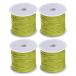 uxcell 4 шт нейлон бисер нить .. шнур 0.8mm 50 ярд сборник комплект нейлоновый атлас шнур браслет колье комплект . шнур lime зеленый 