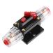 uxcell �Ԃ̃T�[�L�b�g�u���[�J�[ �蓮���Z�b�g�t�� �C�����C���q���[�Y�z���_�[�ی� DC 12V- 48V 50A �u���b�N ���b�h 1�Z�b�g