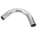 uxcell intercooler pipe 135 times . air tube car aluminium alloy tube outer diameter 51 mm silver tone 