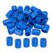uxcell �S���G���h�L���b�v�J�o�[ 15mm �r�j�[�� �˂��v���e�N�^�[ ���E���h PVC �^��L���b�v �l�W �{���g �p�C�v�p �u���[ 20��