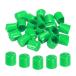 uxcell �S�����G���h�L���b�v�J�o�[ PVC �r�j�[�� �l�W�v���e�N�^�[ ���E���h �l�W�{���g�p�C�v�t�F���X�x���p 20�� 22mm �O���[��