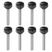 uxcell low let зажим ручка M8x60mm мужской винт 25mm head рукоятка пластик кнопка, ручка настройки винт болт ручка черный 8 шт 