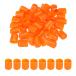 uxcell 50���� 19mm �S���G���h�L���b�v PVC�r�j�[���˂��X���b�h�v���e�N�^�[ �X�N�����[�{���g�p�C�v�t�F���X�|�X�g�p �I�����W�F