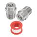 uxcell �������@�p�`�b�v �X�e�����X�X�`�[�� 6.35mm �I�X NPT�˂� �X�v���[�m�Y�� �E�H�[�^�[�K�� �E�H�[�^�[�u���[�� �A���_�[�L��