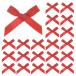 M METERXITY 100 упаковка Mini craft лента bow 1x1.6" в клетку ткань атлас лента bow btik craft DIY/ сладости 