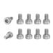 M METERXITY 10 шт упаковка. гнездо head колпак болт M5x8mm 0.8mm pitch кнопка head гнездо болт 304 нержавеющая сталь he