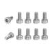 M METERXITY 10 шт упаковка. гнездо head колпак болт M5x10mm 0.8mm pitch кнопка head гнездо болт 304 нержавеющая сталь he
