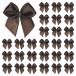 M METERXITY 50 упаковка Mini craft лента bow 1x1 дюймовый проверка ткань атлас лента bow btik craft DIY/ уход сумка / волосы bow so-
