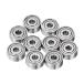 uxcell 10��MR72ZZ�f�B�[�v�O���[�u�{�[���x�A�����O2x7x3mm�N�����|�~�j�`���A�x�A�����O�_�u���V�[���h P5�iA BEC 5�j