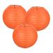 PATIKIL фонарь бумага фонарь 15cm/6" 3 штук круглый бумага фонарь украшение установка лампа праздник Event свадьба день рождения orange красный 