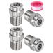 M METERXITY �\�ʐ��`�b�v 4�p�b�N - 15�x 1/4" NPT �I�X �������@�m�Y�� �N���[�i�[�m�Y�������p �X�e�����X�X�`�[��