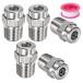 M METERXITY �\�ʐ��`�b�v 5�p�b�N - 15�x 1/4" NPT �I�X �������@�m�Y�� �N���[�i�[�m�Y�������p �X�e�����X�X�`�[��