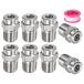 M METERXITY �\�ʐ��`�b�v 8�p�b�N - 15�x 1/4" NPT �I�X �������@�m�Y�� �N���[�i�[�m�Y�������p �X�e�����X�X�`�[��