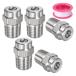 M METERXITY �\�ʐ��`�b�v 5�p�b�N - 40�x 1/4" NPT �I�X �������@�m�Y�� �N���[�i�[�m�Y�������p �X�e�����X�X�`�[��