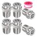 M METERXITY �\�ʐ��`�b�v 6�p�b�N - 25�x 1/4" NPT �I�X �������@�m�Y�� �N���[�i�[�m�Y�������p �X�e�����X�X�`�[��