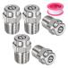 M METERXITY �\�ʐ��`�b�v 5�p�b�N - 40�x 1/4" NPT �I�X �������@�m�Y�� �N���[�i�[�m�Y�������p �X�e�����X�X�`�[��