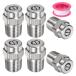 M METERXITY �\�ʐ��`�b�v 6�p�b�N - 40�x 1/4" NPT �I�X �������@�m�Y�� �N���[�i�[�m�Y�������p �X�e�����X�X�`�[��