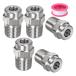 M METERXITY �\�ʐ��`�b�v 5�p�b�N - 45�x 1/4" NPT �I�X �������@�m�Y�� �N���[�i�[�m�Y�������p �X�e�����X�X�`�[��