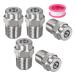 M METERXITY �\�ʐ��`�b�v 5�p�b�N - 15�x 1/4" NPT �I�X �������@�m�Y�� �N���[�i�[�m�Y�������p �X�e�����X�X�`�[��