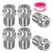 M METERXITY �\�ʐ��`�b�v 6�p�b�N - 15�x 1/4" NPT �I�X �������@�m�Y�� �N���[�i�[�m�Y�������p �X�e�����X�X�`�[��