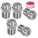 M METERXITY �\�ʐ��`�b�v 5�p�b�N - 25�x 1/4" NPT �I�X �������@�m�Y�� �N���[�i�[�m�Y�������p �X�e�����X�X�`�[��