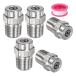 M METERXITY �\�ʐ��`�b�v 5�p�b�N - 25�x 1/4" NPT �I�X �������@�m�Y�� �N���[�i�[�m�Y�������p �X�e�����X�X�`�[��