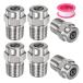M METERXITY �\�ʐ��`�b�v 6�p�b�N - 40�x 1/4" NPT �I�X �������@�m�Y�� �N���[�i�[�m�Y�������p �X�e�����X�X�`�[��